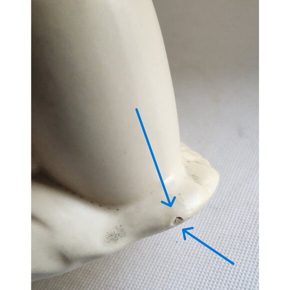 MADONNA/VIRGIN MARY AND JESUS-HULL POTTERY-Cream Color-Planter-Shelf Decor - Picture 15 of 16